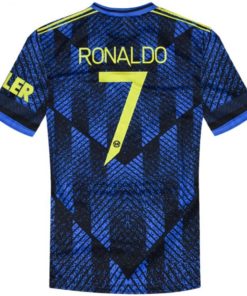 Detský dres Ronaldo Man United 2021 modrý meno a číslo