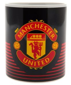 Hrnček Manchester United čierny s veľkým logom