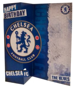 Narodeninová karta Chelsea FC The Blues otvorena