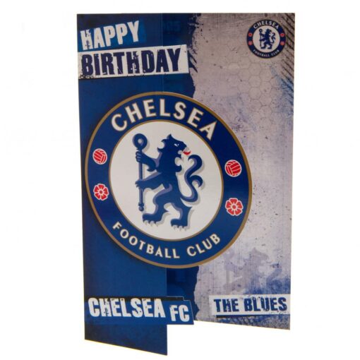 Narozeninová karta Chelsea FC The Blues s logem