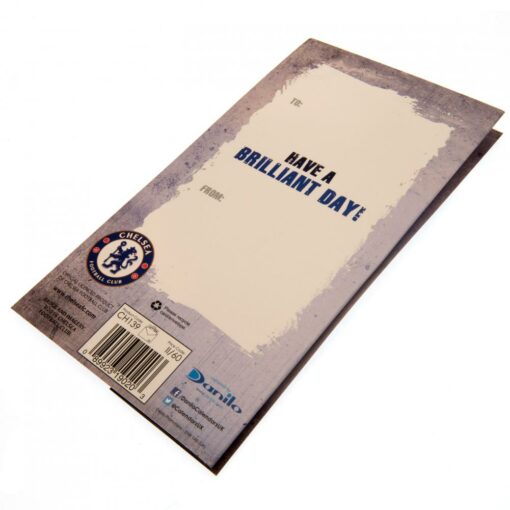 Narodeninová karta Chelsea FC The Blues s nápisom