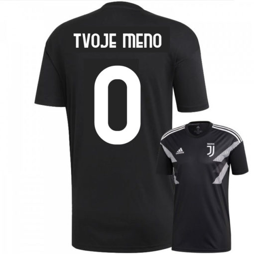 Tréninkové tričko Juventus s možností potisku jméno a číslo