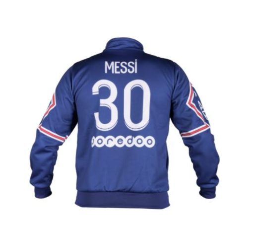 Dětská mikina Messi PSG 202122 replika modrá jméno a číslo
