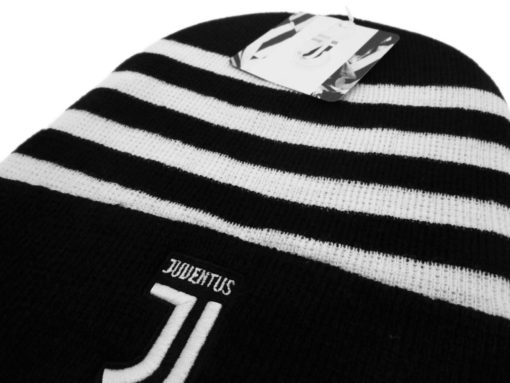 Čiapka Juventus s logom klubu čierno-biela s logom