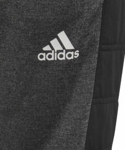 Detské tepláky Adidas Performance čierne - logo