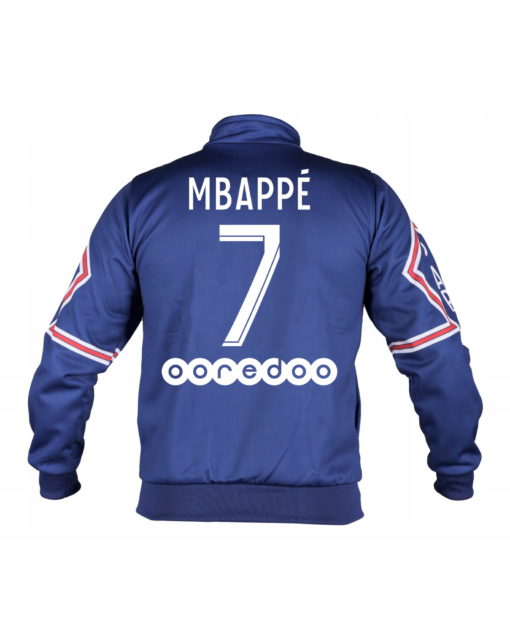Dětská mikina Mbappe PSG 21-22 replika modrá jméno a číslo