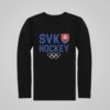 Detské hokejové tričko SVK Hockey dlhý rukáv čierne