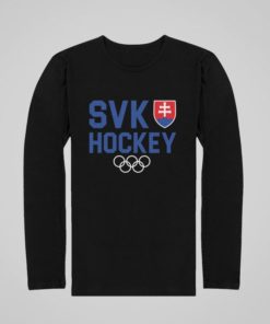 Detské hokejové tričko SVK Hockey dlhý rukáv čierne