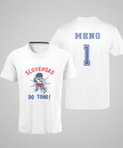 Hokejové tričko SLOVENSKO DO TOHO biele