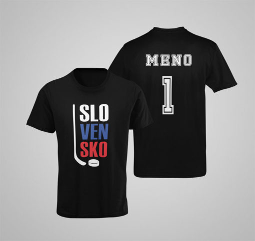 Hokejové triko SLOVENSKO černé
