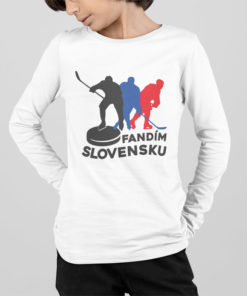 detské tričko Fandím Slovensku s dlhým rukávom