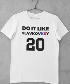 Hokejové Tričko Do It Like Slafkovsky biele
