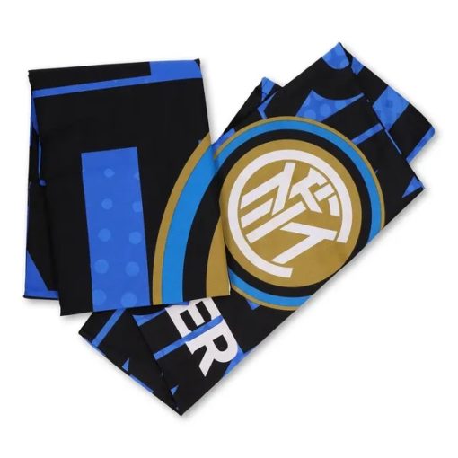 Obliečky Inter Miláno modro-čierne logo a nápis Inter