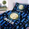 Obliečky Inter Miláno modro-čierne s logom a nápisom Inter