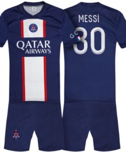 Dětský Dres Messi PSG #30 Modrý