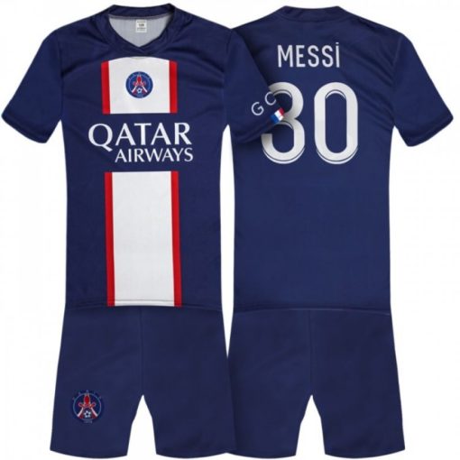 Dětský Dres Messi PSG #30 Modrý