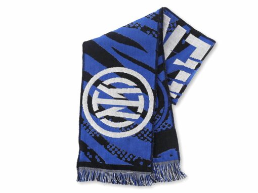 Šála Inter Milán Jaquard modrá s logem