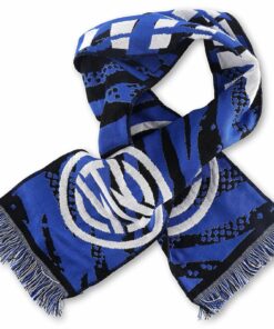 Šál Inter Miláno Jaquard modrý zviazaný