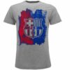 Tričko FCB Barcelona s logom sivé