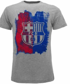 Tričko FCB Barcelona s logom sivé