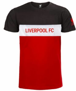 Tričko Liverpool FC čierno-bielo-červené