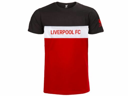 Tričko Liverpool FC čierno-bielo-červené