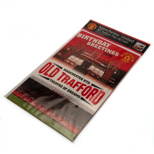 3D karta Manchester Utd k narodeninám v obálke
