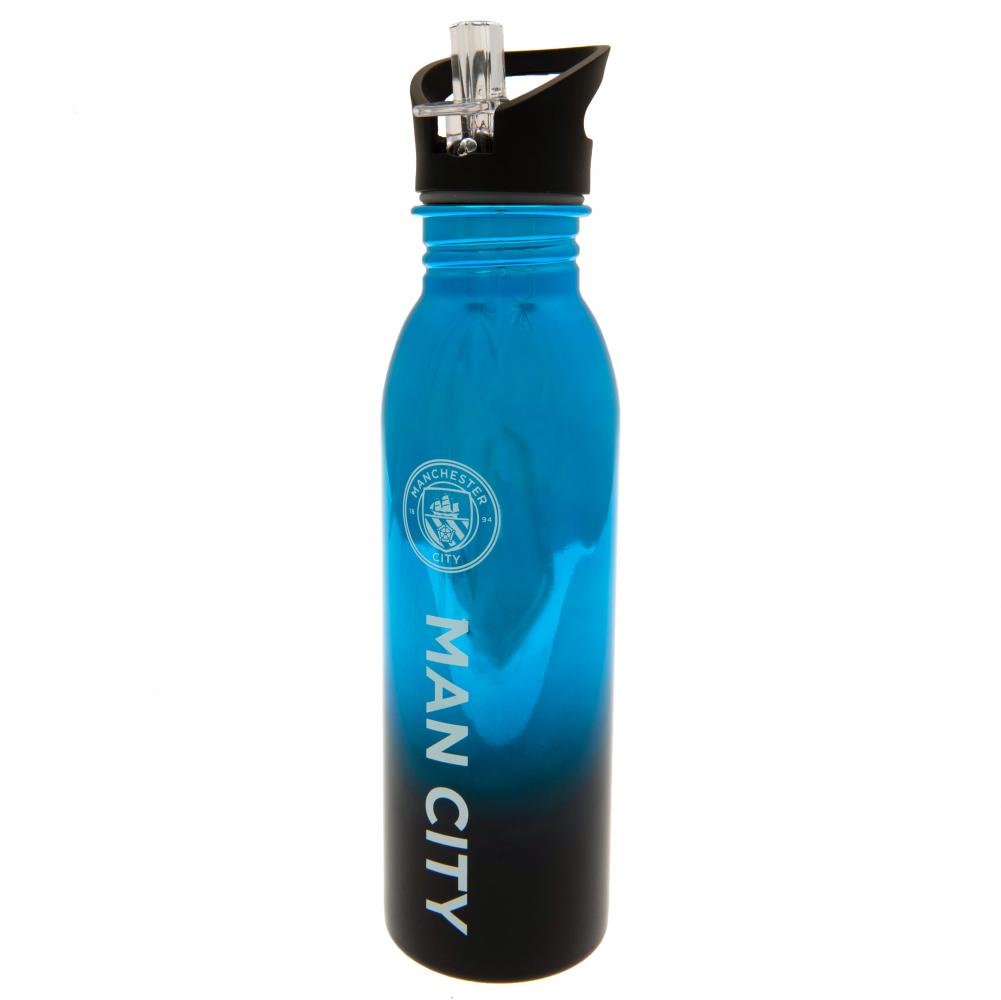 Láhev Manchester City 700ml metalická světle modrá - Image 2