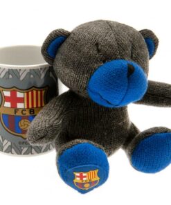 Hrnek FC Barcelona s plyšovým medvídkem