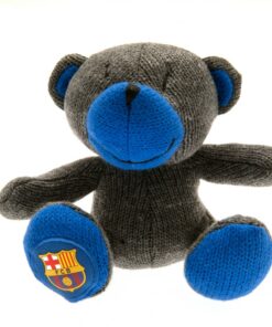 Hrnek FC Barcelona s šedo-modrým plyšovým medvídkem