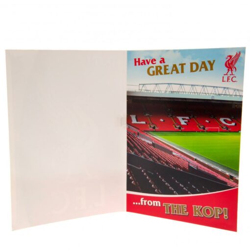 Hudobná karta Liverpool k narodeninám štadión