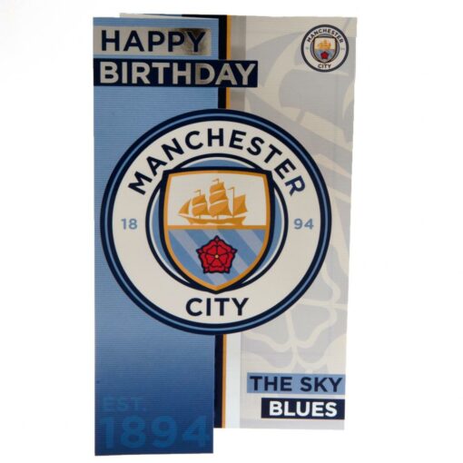 Narozeninová Karta Manchester City s logem