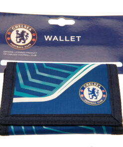 Peňaženka Chelsea modrá na suchý zips v balení