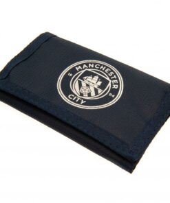Peňaženka Manchester City na suchý zips tmavomodrá