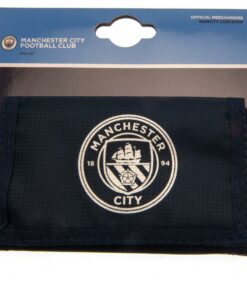 Peňaženka Manchester City na suchý zips tmavomodrá - oficiálny produkt