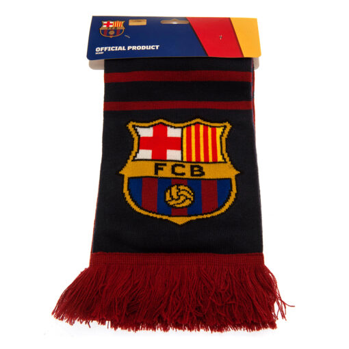 Šál FC Barcelona bordový v balení