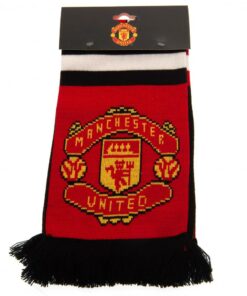 Šál Manchester United čierno-červený s logom v balení