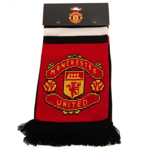 Šála Manchester United černo-červená s logem v balení