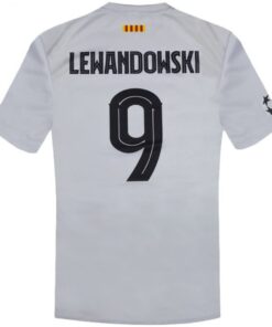 Dětský Dres Lewandowski FC Barcelona Bílý - jméno a číslo