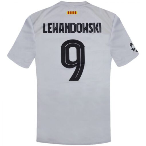 Dětský Dres Lewandowski FC Barcelona Bílý - jméno a číslo