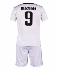 Detský dres Benzema Real Madrid 2022-23 replika biely