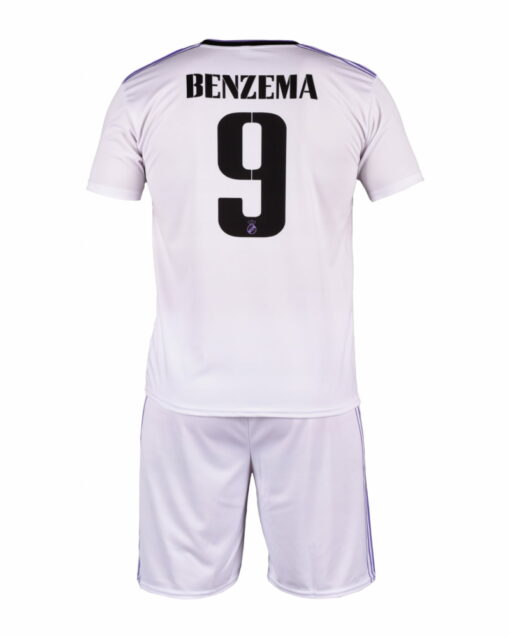 Detský dres Benzema Real Madrid 2022-23 replika biely