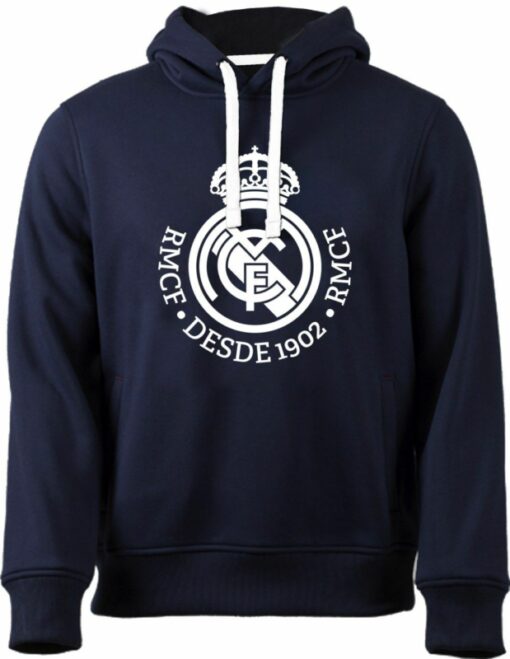 Mikina Real Madrid s logom tmavomodrá