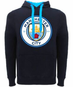 Mikina Manchester City s logom tmavomodrá