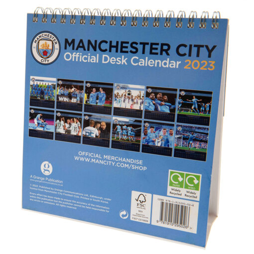 Stolový kalendár Manchester City 2023 mesiace