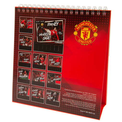 Stolový kalendár Manchester United 2023 mesiace
