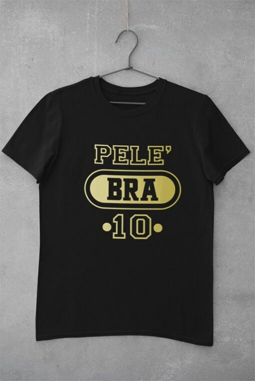 Triko Pelé Brazilía 10 černé