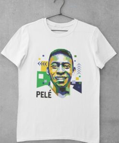 Tričko Pelé abstract biele