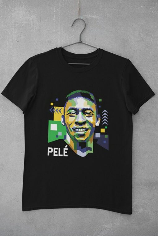 Triko Pelé abstract černé