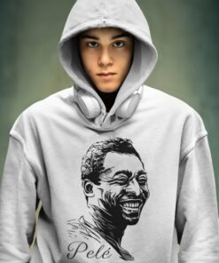 mikina Pele portret biela chlapcenska